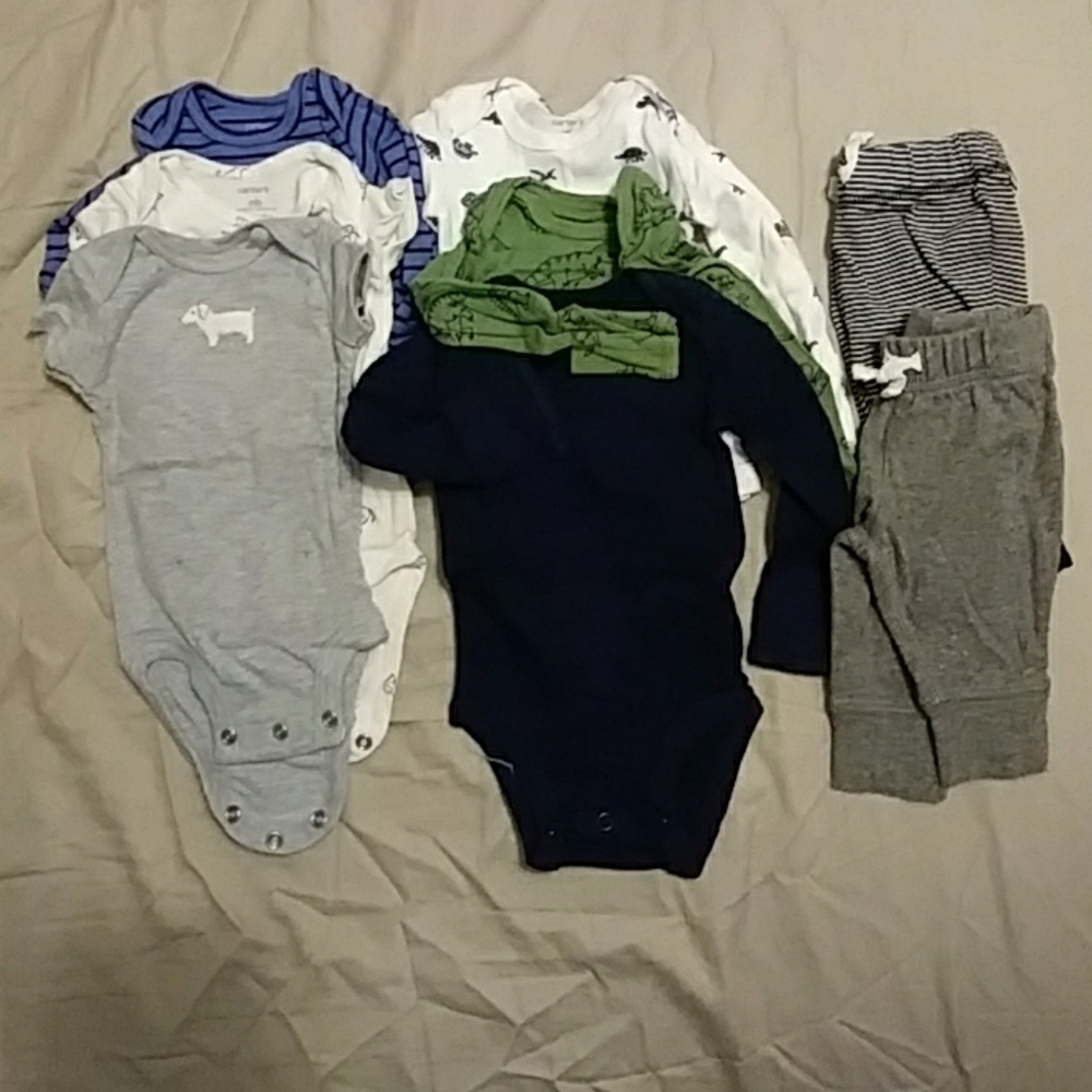 Assorted new born carters